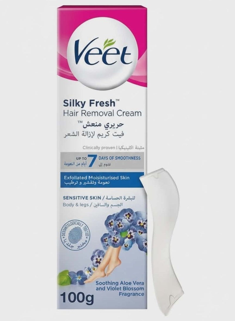 Veet Hair Removal Cream for Sensitive Skin – 100 g - Image 1